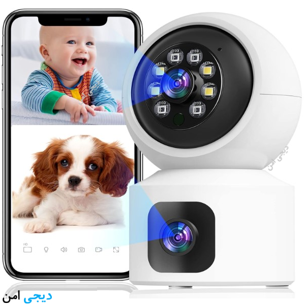 دوربین بی بی کم چرخشی دو لنز سیمکارت خور 4G-LTE - تصویر 2